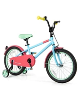 Kids Bike with Adjustable Handlebar and Saddle Blue