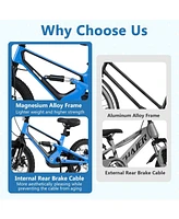 16 Inch Kids Bike Lightweight with Detachable Training Wheels for Aged 4 to 7