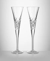 Waterford Wishes Happy Celebrations Toasting Flute 7oz, Set of 2