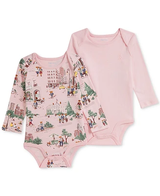 Polo Ralph Lauren Baby Girls 2-Pk. Cotton Bodysuits