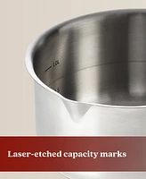 Alva Maestro Stainless Steel Saucepan & Lid (2 Qt./6") Non-Toxic Pfas/Pfoa/Ptfe Free - 18/10 Steel