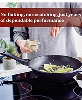 Alva Energy 12" Classic Nonstick Wok with Helper Handle - Flat Bottom, Non-Toxic Pfas/Pfoa/Ptfe-Free