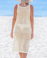 Cupshe Women's Here and Now Beige Cover-Up Midi Beach Dress