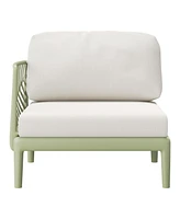 WestinTrends Modern Outdoor Polypropylene Resin Deep Seating Patio Loveseat