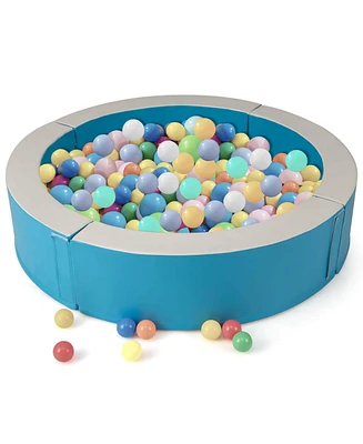 44.5" x 10" Baby Ball Pit Detachable Foam with 50 Colorful Ocean Balls