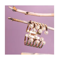 Sohi Ribbed-Pellet Cuff Bracelet
