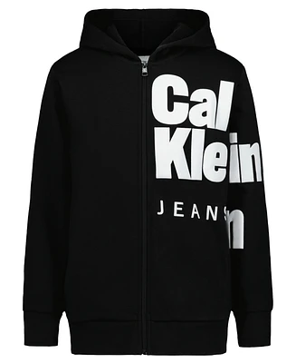 Calvin Klein Big Boys Puff Print Fashion Hoodie