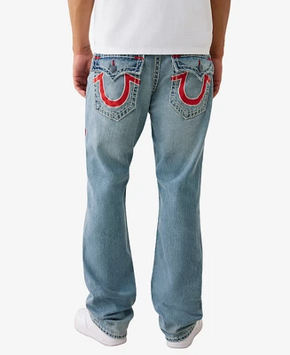 True Religion Men's Ricky Super T Mesh Flap Jeans