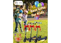 Gyroshoes H30 Max Electric Scooter for Kids, Led Dispaly, 150W Powerful Motor, Dual Brake System, Adjustable Height and Speed, Best Presents for Kids