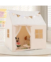 Slickblue Kids Play Tent Large Playhouse with Glow in the Dark Stars and Mat