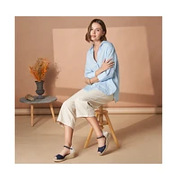 Cavall Canvas Espadrille Sandal Wedges