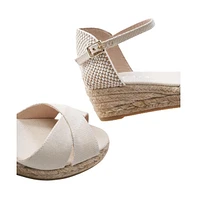 Salina Canvas Espadrille Sandal Wedges