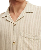 Cotton On Men's Washed Box Fit Short Sleeve Shirt