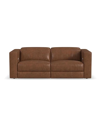 Flexsteel Austin 85" Chestnut Leather Power Reclining Sofa