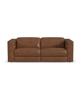 Flexsteel Austin 85" Chestnut Leather Power Reclining Sofa