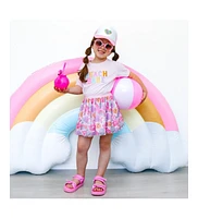 Sweet Wink Baby Girls Beach Babe Patch Short Sleeve T-Shirt