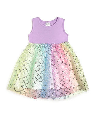 Sweet Wink Little and Big Girls Rainbow Mermaid Tank Tutu Dress