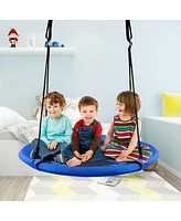 Gymax 40'' Kids Hanging Chair Swing Tent Set Hammock Nest Pod Seat