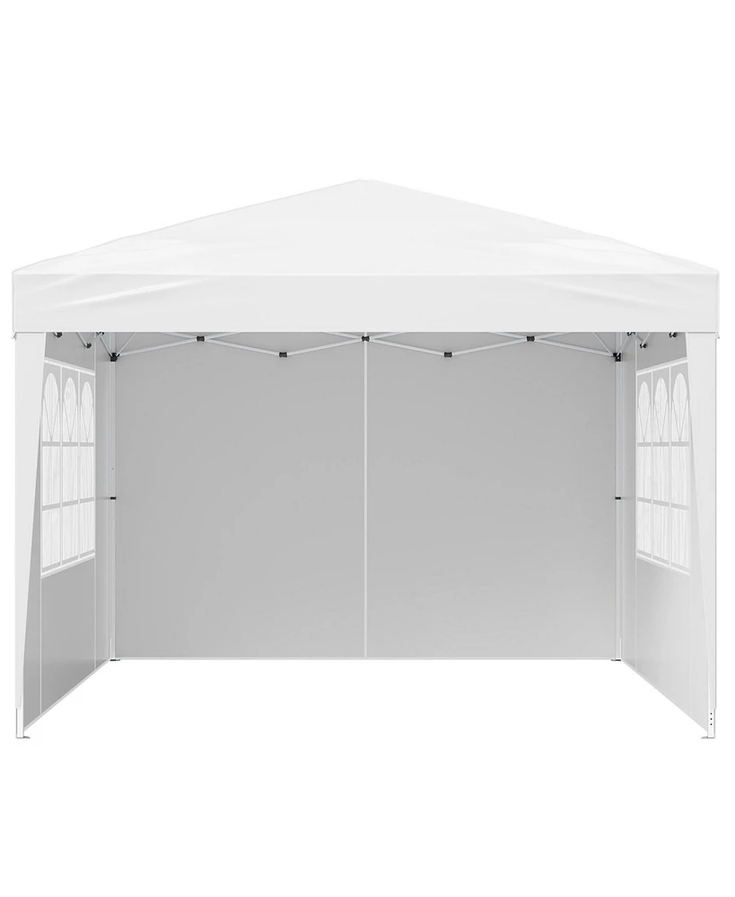Slickblue Pop Up Canopy TentSun Shelter Outdoor Gazebo with Sidewalls