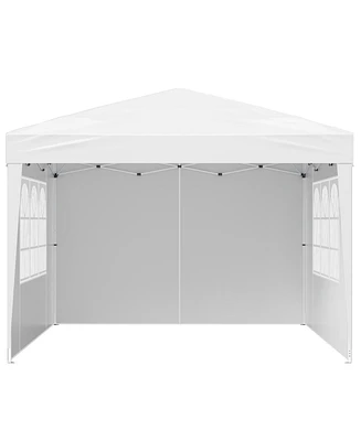 Slickblue Pop Up Canopy TentSun Shelter Outdoor Gazebo with Sidewalls