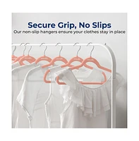SereneLife 30 Pack Velvet Hangers - Non-Slip, 360° Swivel Hook