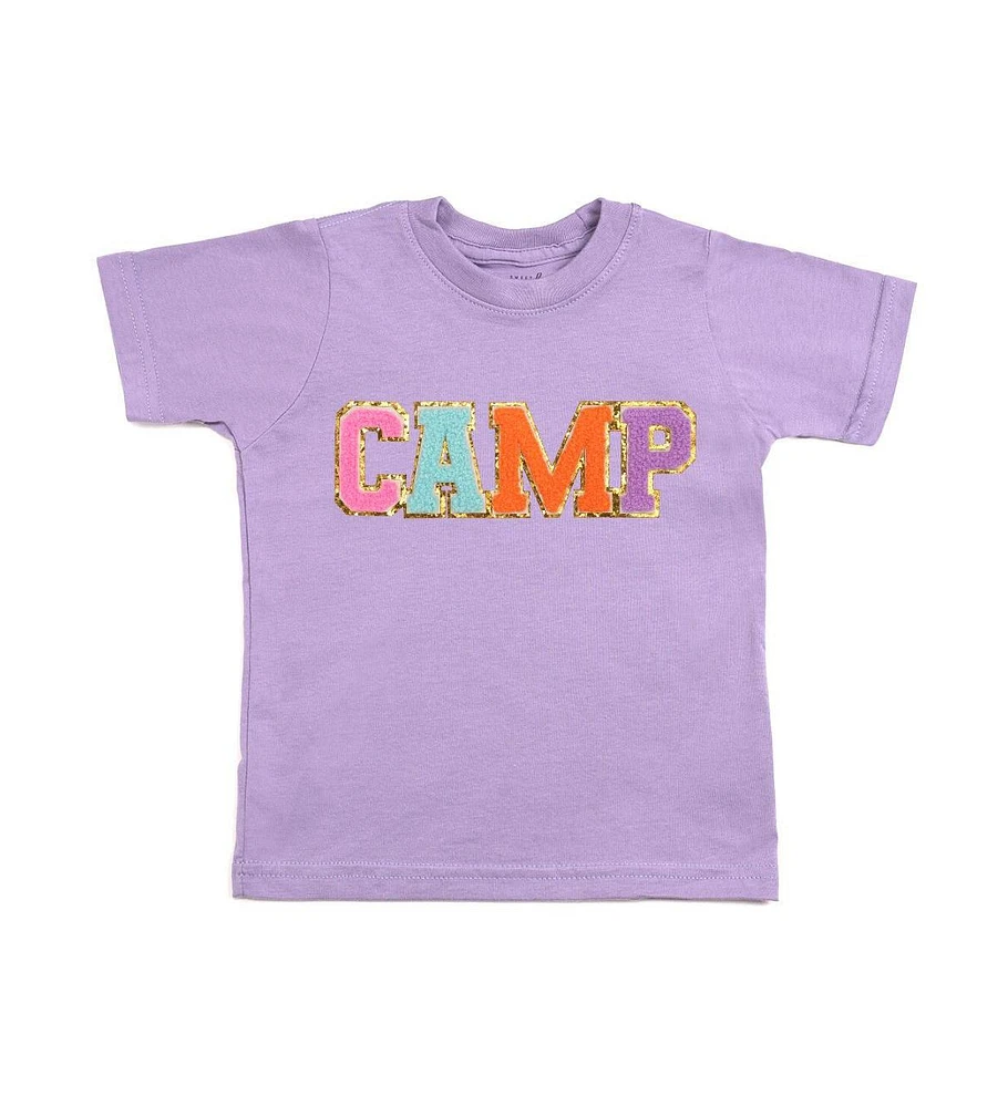 Sweet Wink Toddler Girls Camp Patch Short Sleeve T-Shirt