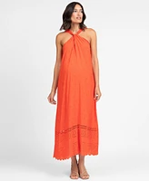 Seraphine Women's Maternity Halterneck Dress