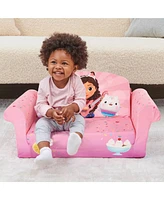 Marshmallow Furniture Kids 2-in-1 Flip Open Foam Sofa Bed, Gabby's Dollhouse