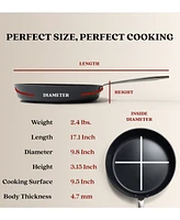Alva Maestro 2 Piece Ceramic Nonstick Frying Pan Set Ceramic Pans for Cooking Non Toxic Cookware Non Stick Frying Pans All Stovetop Induction & Oven S