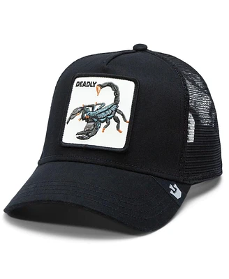 Goorin Bros. Men's Black Deadliest Scorpion Adjustable Trucker Hat