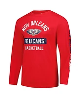 Fanatics Men's Red New Orleans Pelicans Long Sleeve T-Shirt