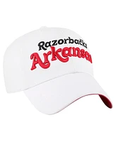 '47 Brand Women's White Arkansas Razorbacks Pensacola Clean Up Adjustable Hat