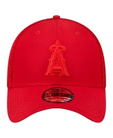 New Era Men's Red Los Angeles Angels Team Tone 39THIRTY Flex Hat