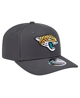 New Era Men's Graphite Jacksonville Jaguars Main 9SEVENTY Stretch-Snap Hat