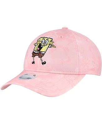 New Era Women's Light Pink SpongeBob SquarePants Adjustable Hat