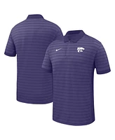 Nike Men's Purple Kansas State Wildcats 2025 Early Season Coaches Sideline Victory Stripe Performance Polo Shirt