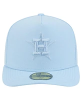 New Era Men's Light Blue Houston Astros Color Pack A-Frame 59FIFTY Fitted Hat