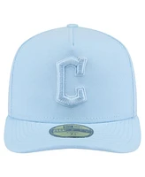 New Era Men's Light Blue Cleveland Guardians Color Pack A-Frame 59FIFTY Fitted Hat