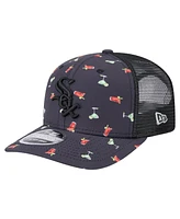New Era Men's Navy Chicago White Sox Adventure Drinks Pattern 9SEVENTY Stretch-Snap Hat