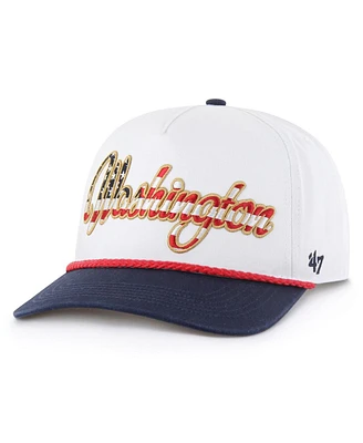 '47 Brand Men's White Washington Commanders Patriotic Overhand Hitch Adjustable Hat