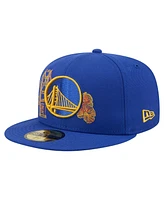 New Era Men's Royal Golden State Warriors Stitch 59FIFTY Fitted Hat