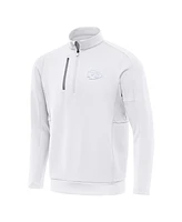 Antigua Men's White Kansas City Chiefs Generation Quarter-Zip Sweatshirt