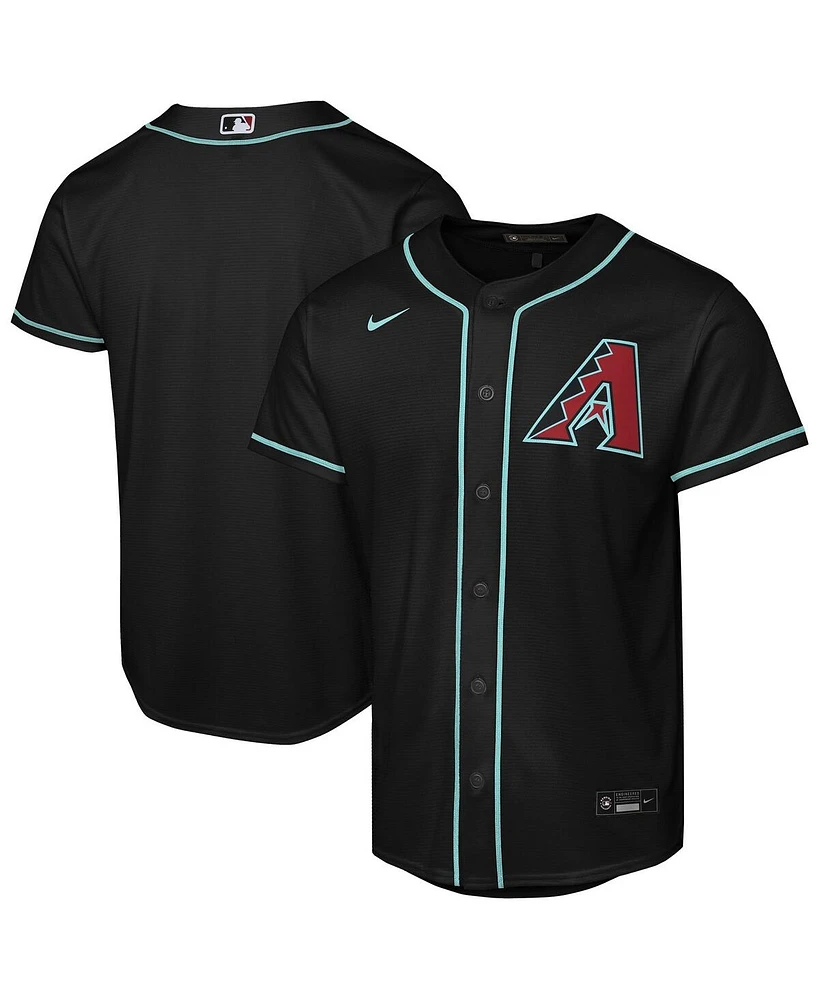 Nike Big Boys and Girls Black Arizona Diamondbacks Alternate Replica Jersey