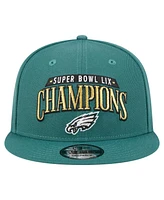 New Era Men's Midnight Green Philadelphia Eagles Super Bowl Lix Champions 9FIFTY Snapback Hat