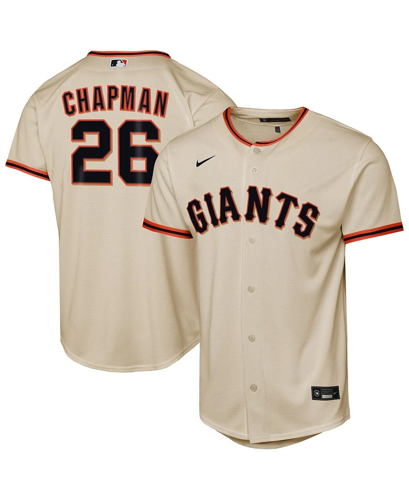 Nike Big Boys and Girls Matt Chapman Cream San Francisco Giants Home Replica Jersey