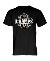 Blue 84 Men's and Women's Black Vanderbilt Commodores 2025 Sec Baseball Conference Tournament Champions T-Shirt