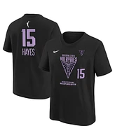Nike Big Boys and Girls Tiffany Hayes Black Golden State Valkyries Explorer Edition Player Name Number T-Shirt