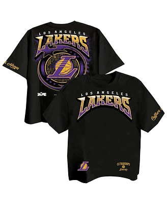 Two Hype Men's Black Los Angeles Lakers Drip Dime Collection Premium T-Shirt
