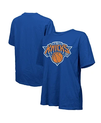 Majestic Women's Royal New York Knicks Oversized T-Shirt