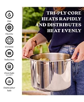 Alva Maestro Professional Stainless Steel Cookware Set - Premium Stock Pot & Saucepan with Lids - Non-Toxic, Pfas/Pfoa/Ptfe-Free Kitchen Essentials